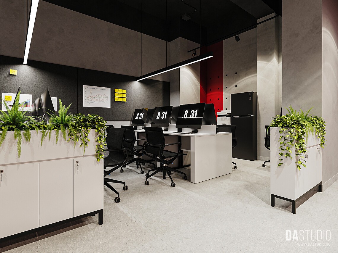 Дизайн интерьера офиса компании Владис. Вид 11